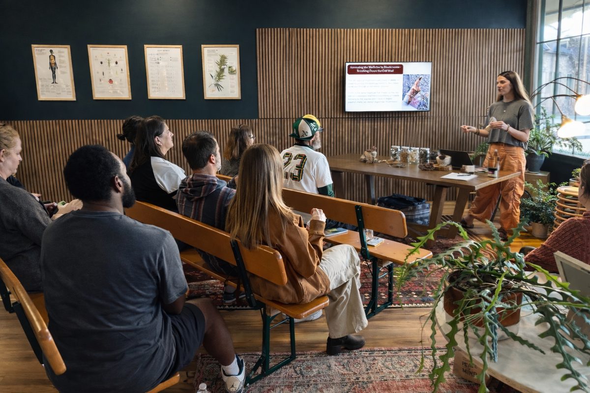 Community wellness workshop at Rad Dad